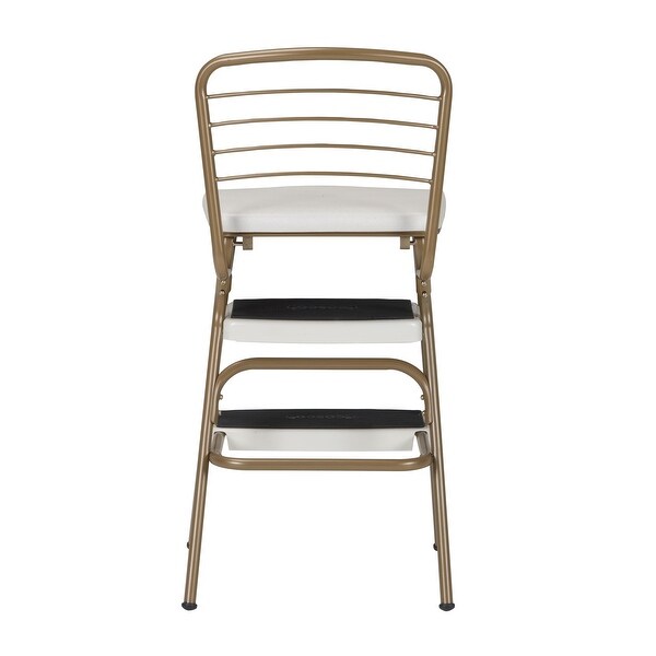 COSCO Stylaire Retro Chair Step Stool with Flip-Up Seat - Bed Bath